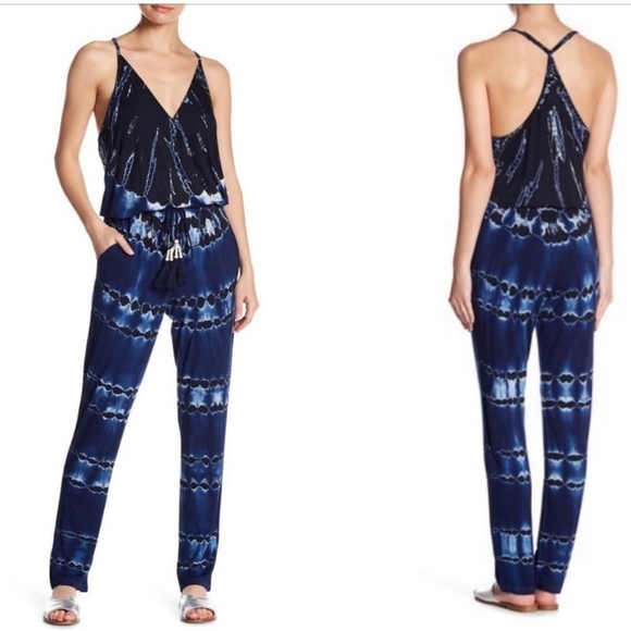 Young Fabulous & Broke Pants - Young Fabulous & Broke Chrissy Tie Dye Jumpsuit